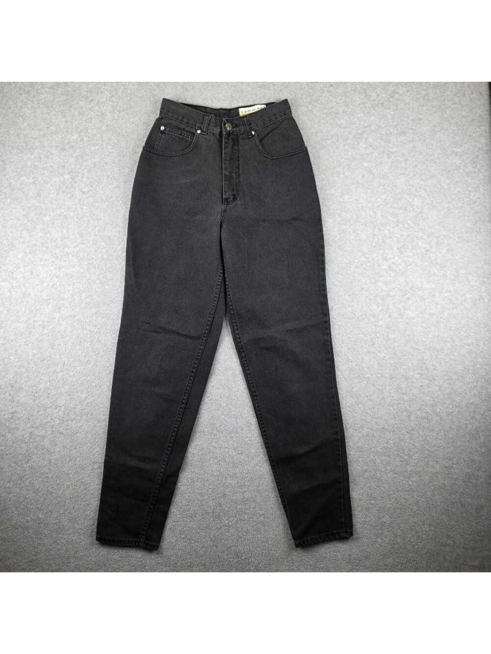 Lawman Mom Jeans Womens 5 25x31.5 Black Relaxed 100% Cotton Vintage USA